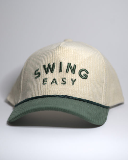 Greenside Corduroy Snapback - Green/Sand