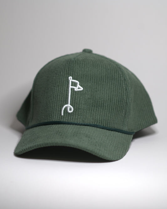Swing Easy Logo Corduroy Snapback - Green